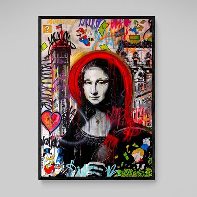 Tableau Street Art Mona Lisa - The Art Avenue
