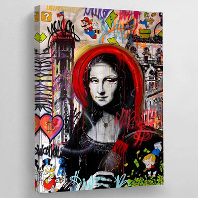Tableau Street Art Mona Lisa - The Art Avenue