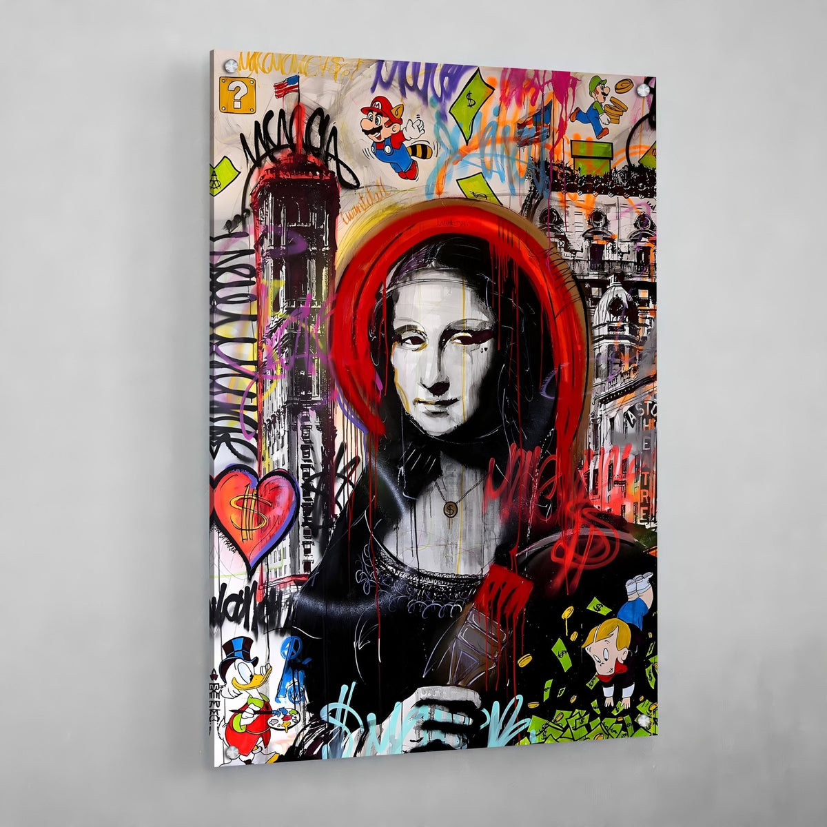 Tableau Street Art Mona Lisa - The Art Avenue