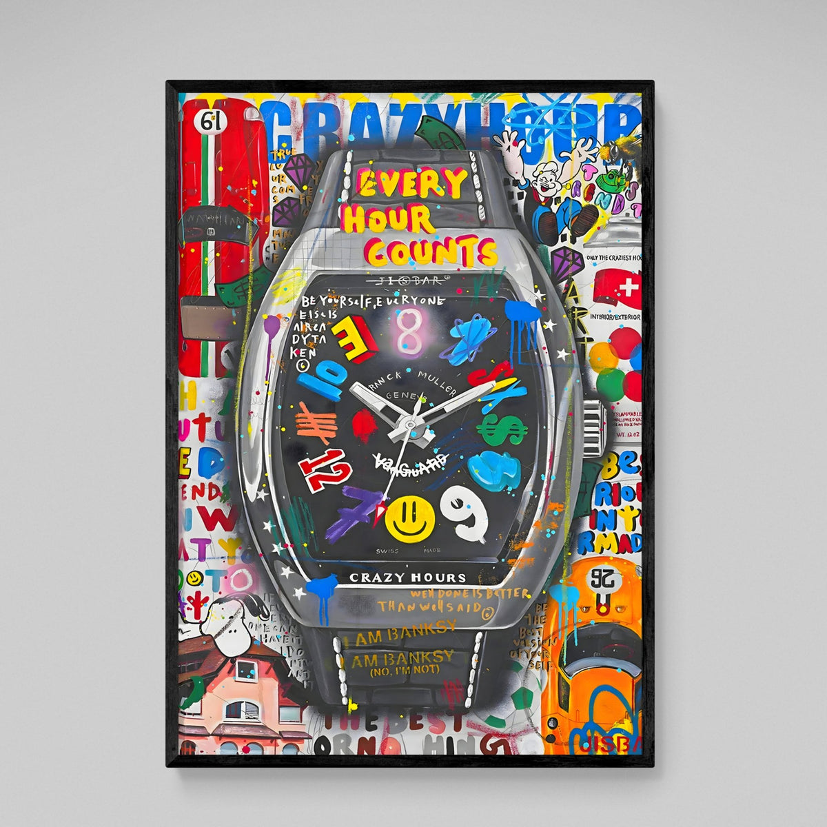 Tableau Street Art Montre De Luxe - The Art Avenue