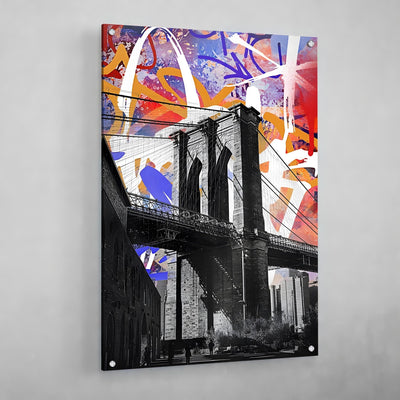 Tableau Street Art Pont De Brooklyn - The Art Avenue