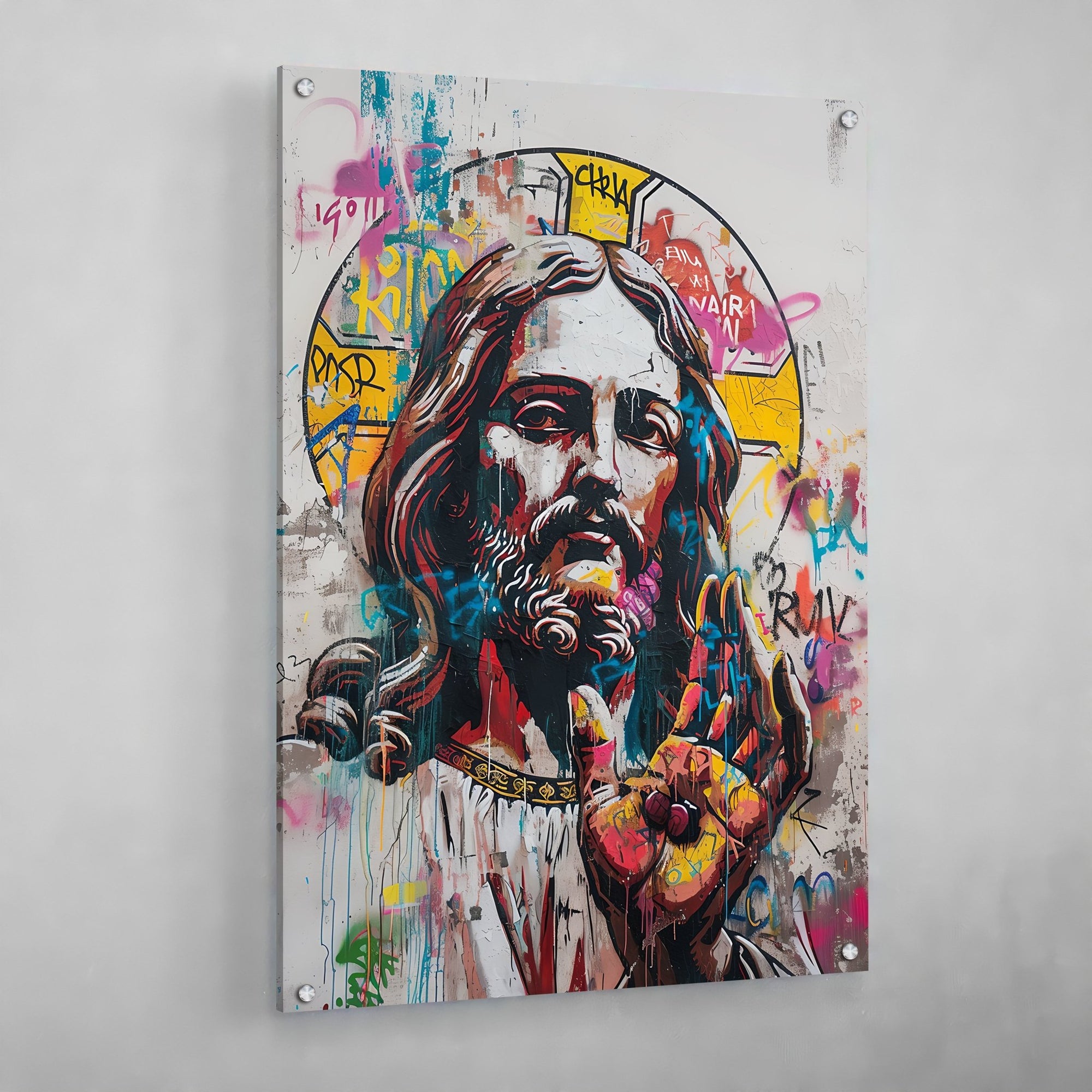 Tableau Street Art Religieux - The Art Avenue