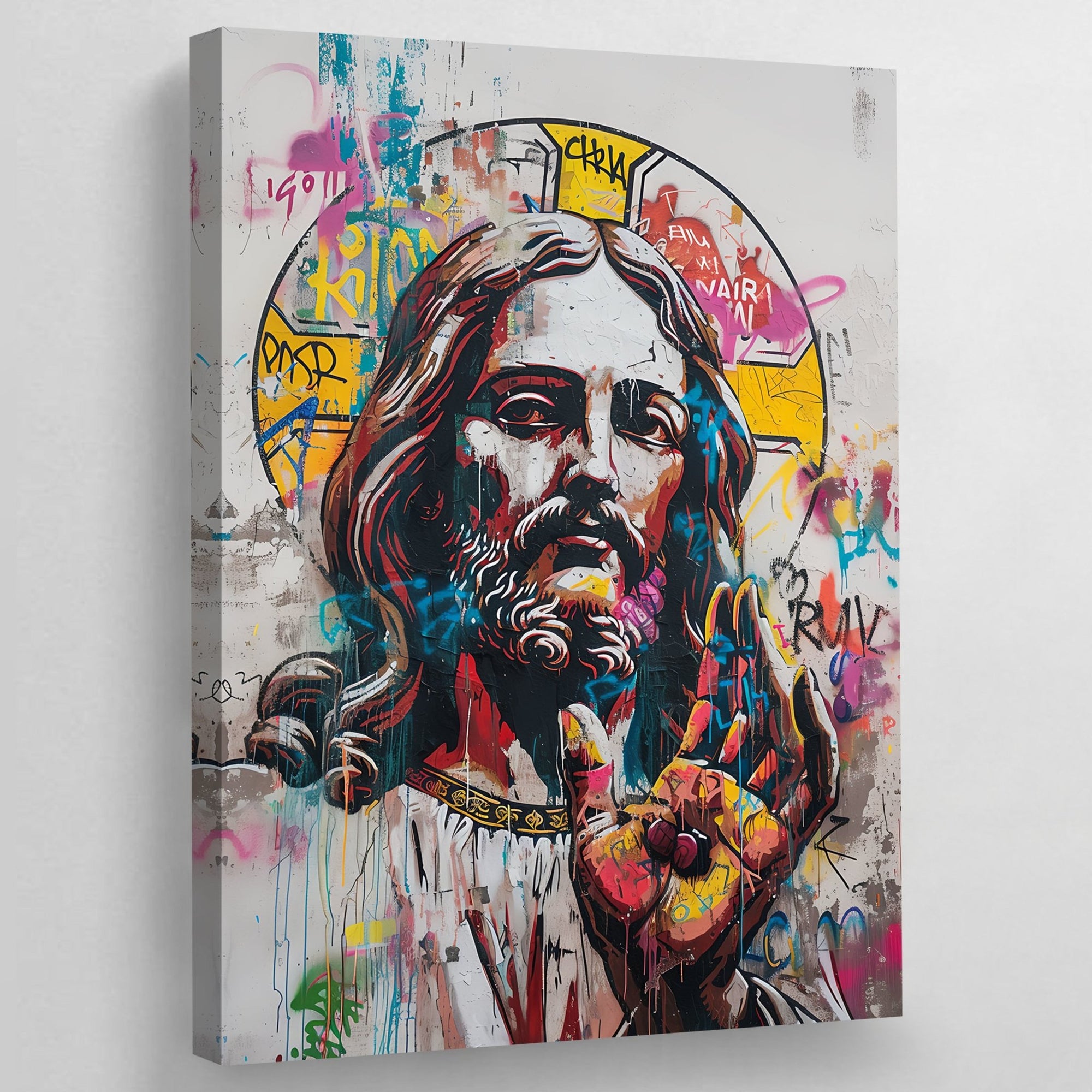 Tableau Street Art Religieux - The Art Avenue