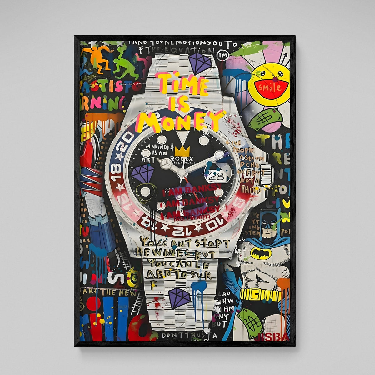 Tableau Street Art Rolex - The Art Avenue