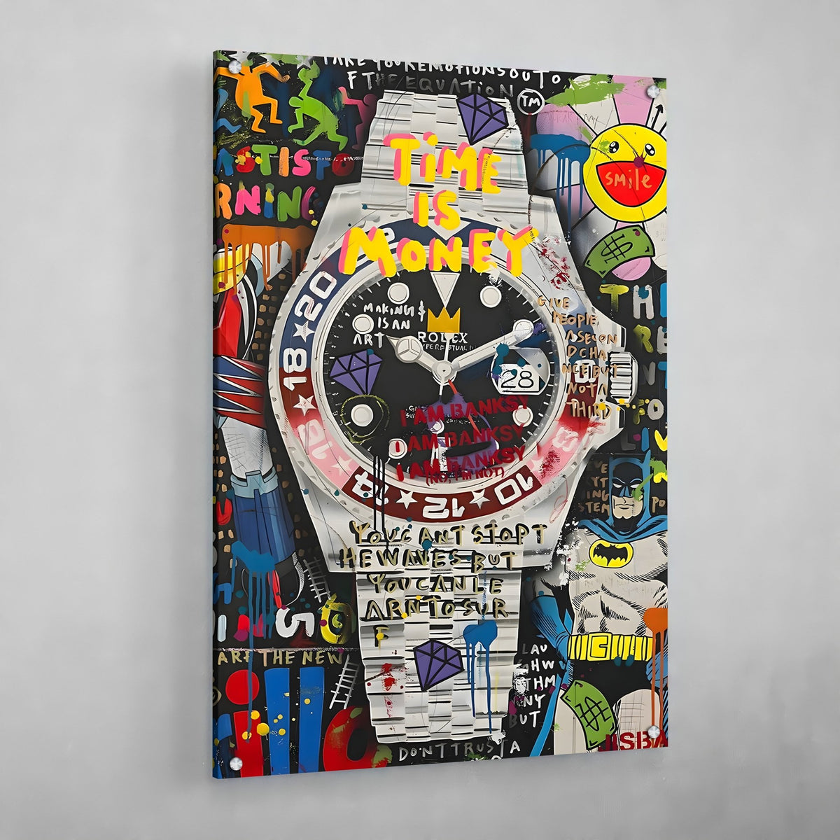 Tableau Street Art Rolex - The Art Avenue
