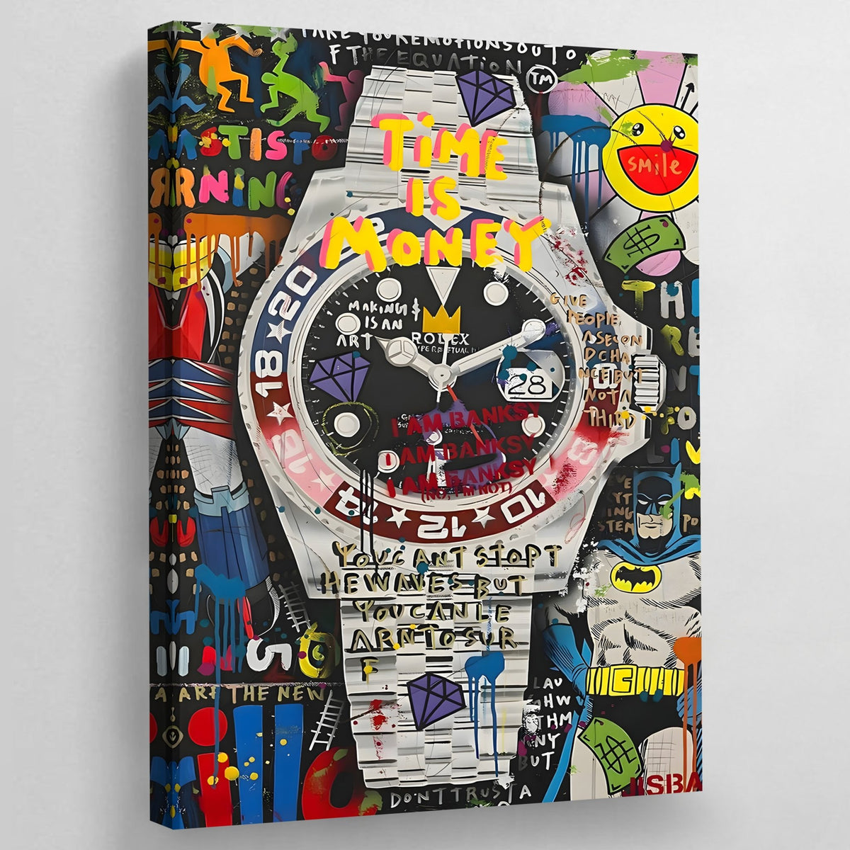 Tableau Street Art Rolex - The Art Avenue