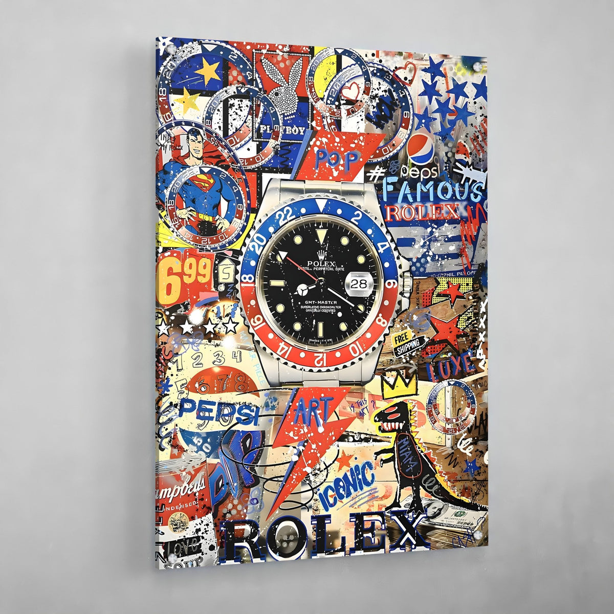 Tableau Street Art Rolex Pepsi - The Art Avenue
