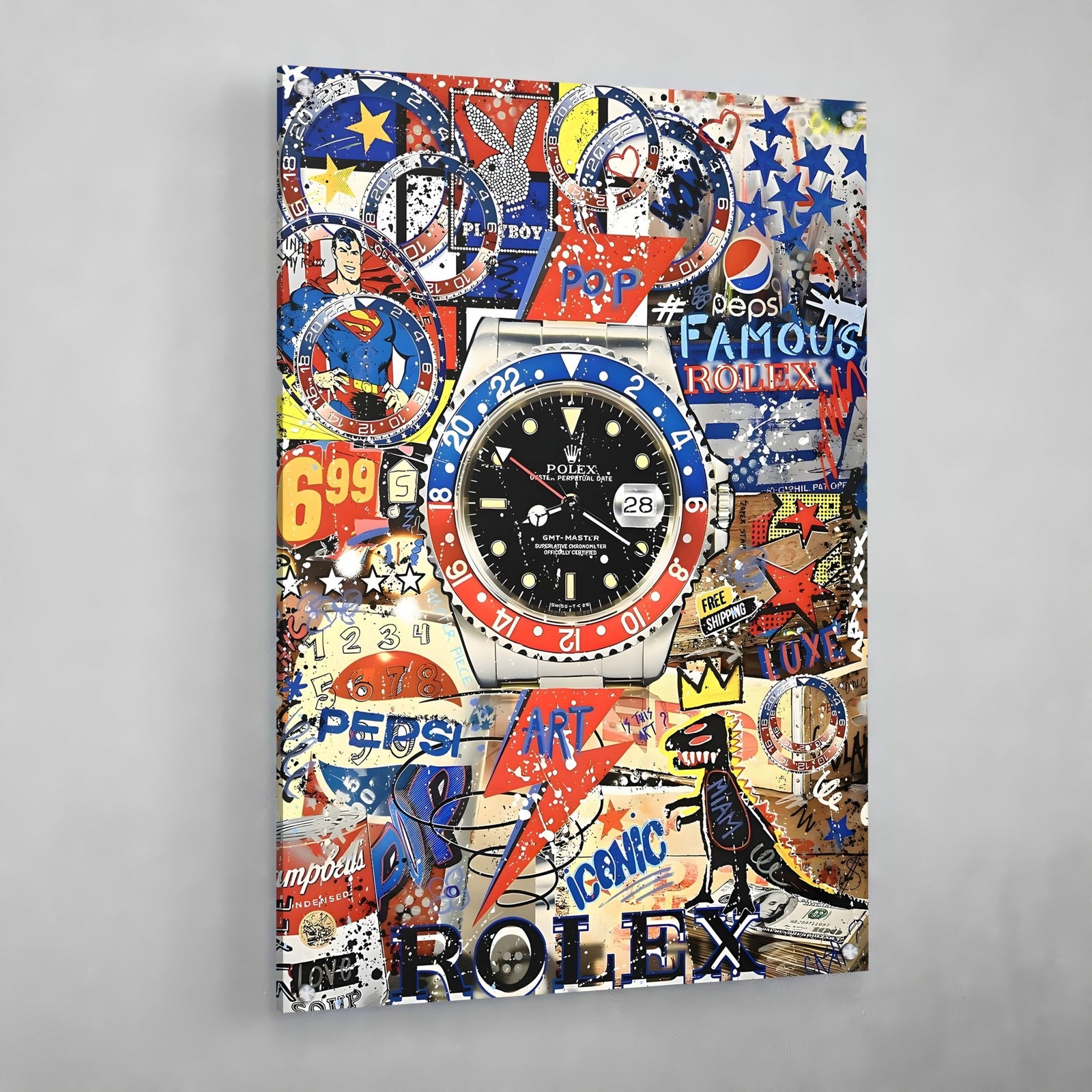 Tableau Street Art Rolex Pepsi - The Art Avenue
