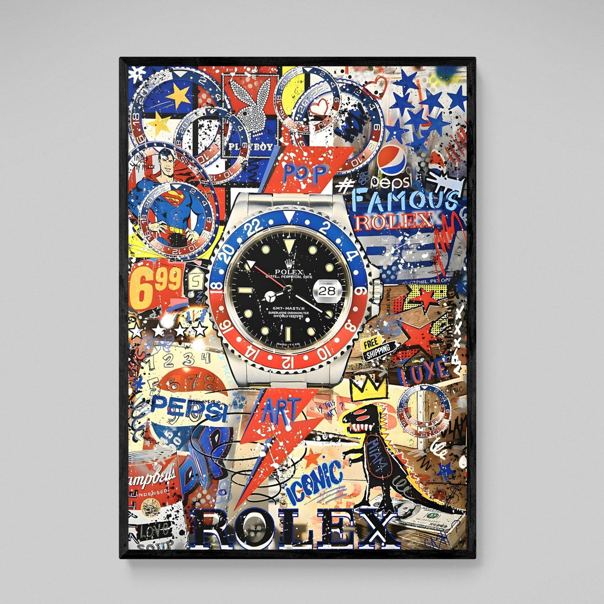 Tableau Street Art Rolex Pepsi - The Art Avenue