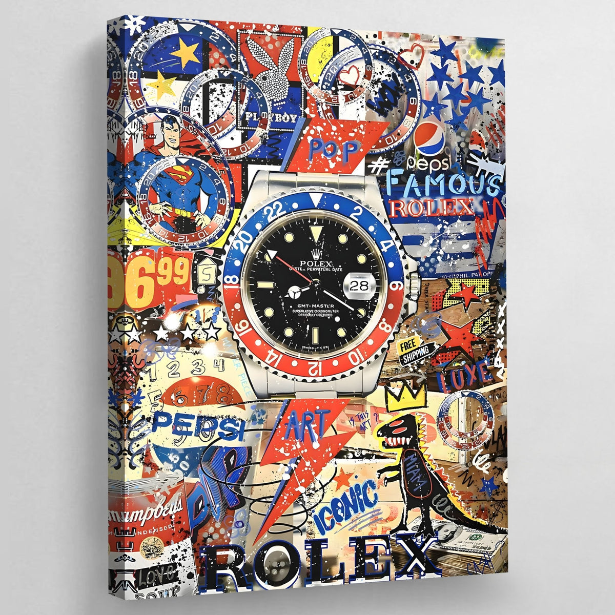 Tableau Street Art Rolex Pepsi - The Art Avenue
