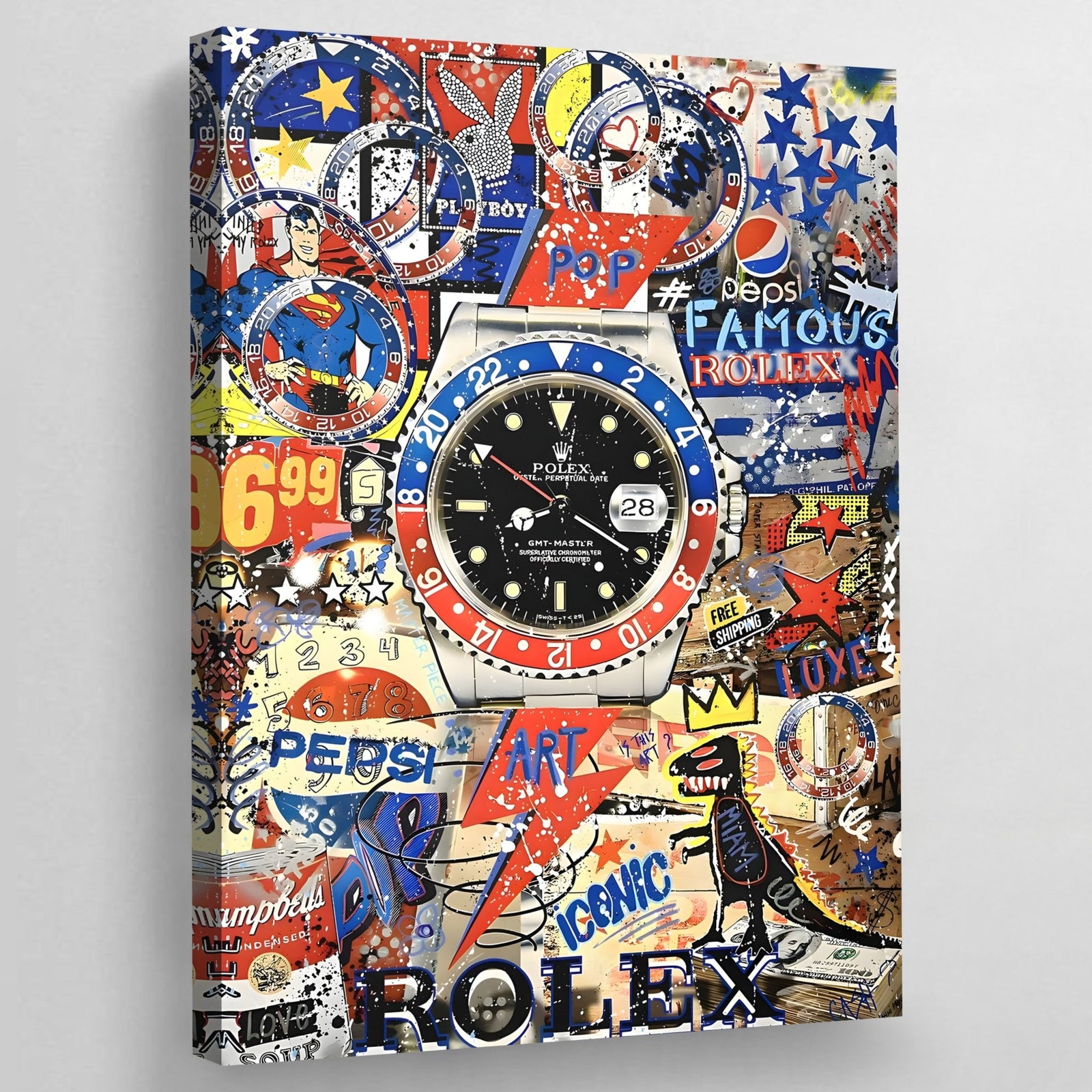 Tableau Street Art Rolex Pepsi - The Art Avenue