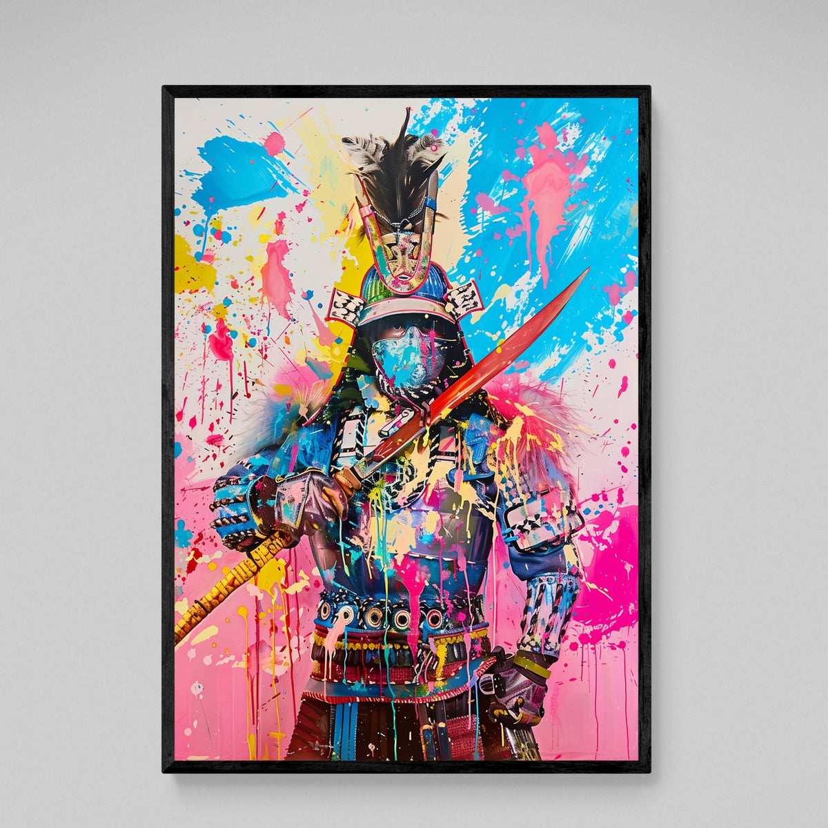 Tableau Street Art Samouraï - The Art Avenue