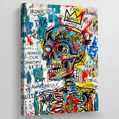 Tableau Street Art Squelette - The Art Avenue