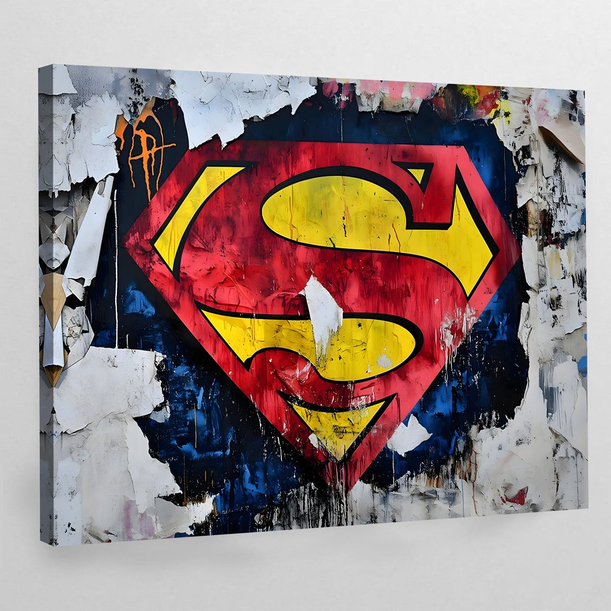 Tableau Street Art Superman - The Art Avenue