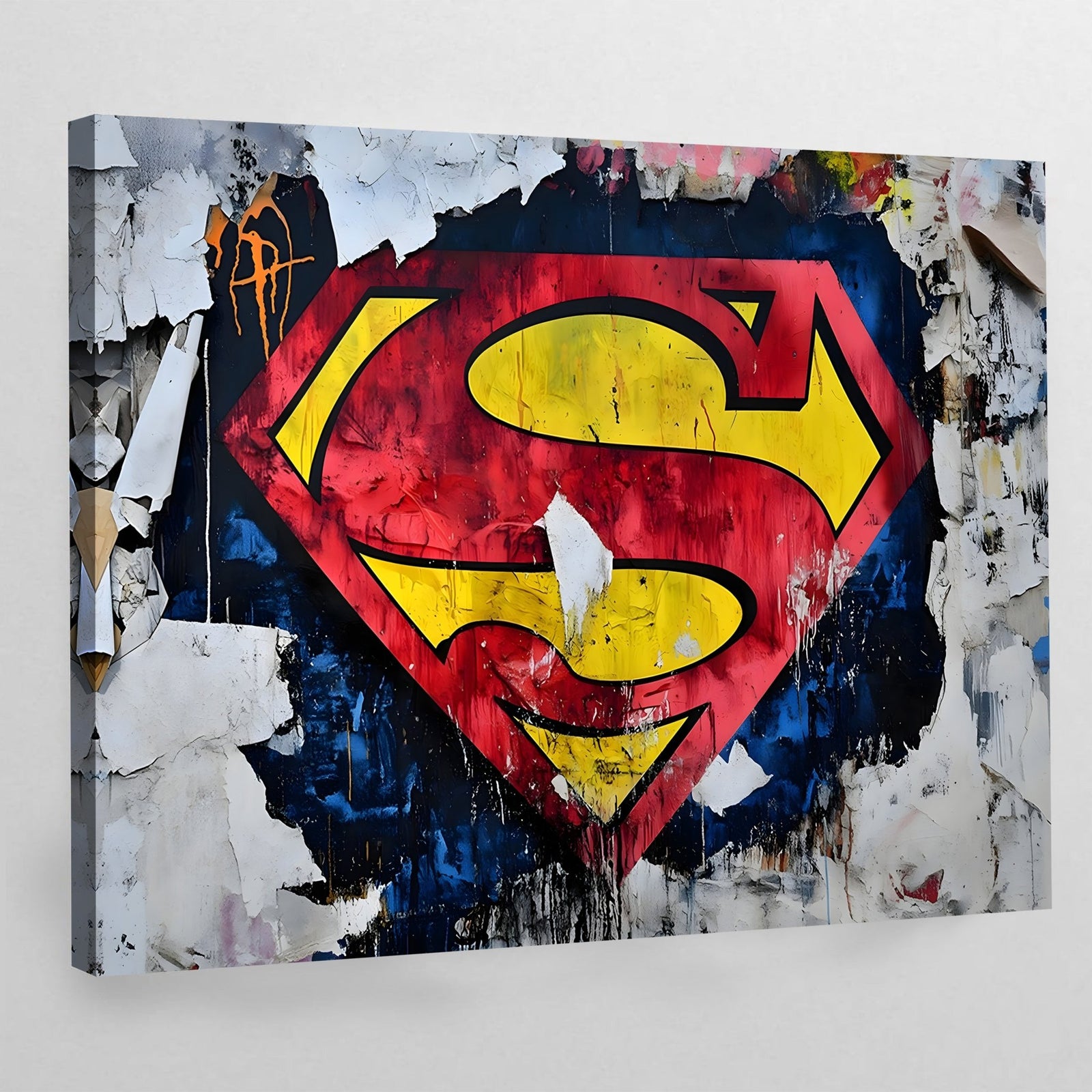 Tableau Street Art Superman - The Art Avenue