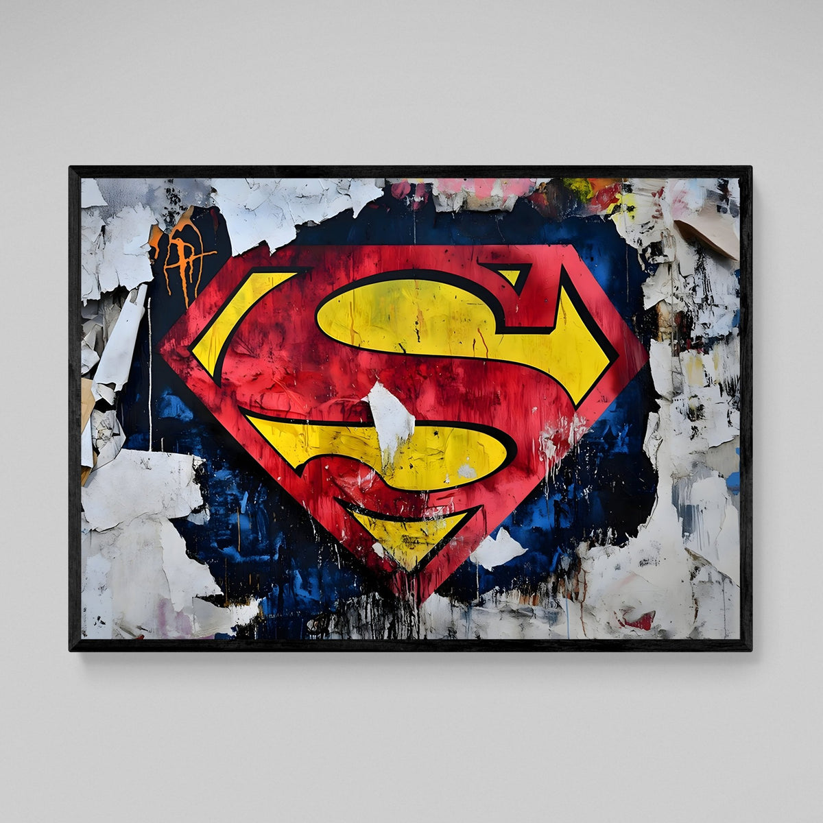Tableau Street Art Superman - The Art Avenue