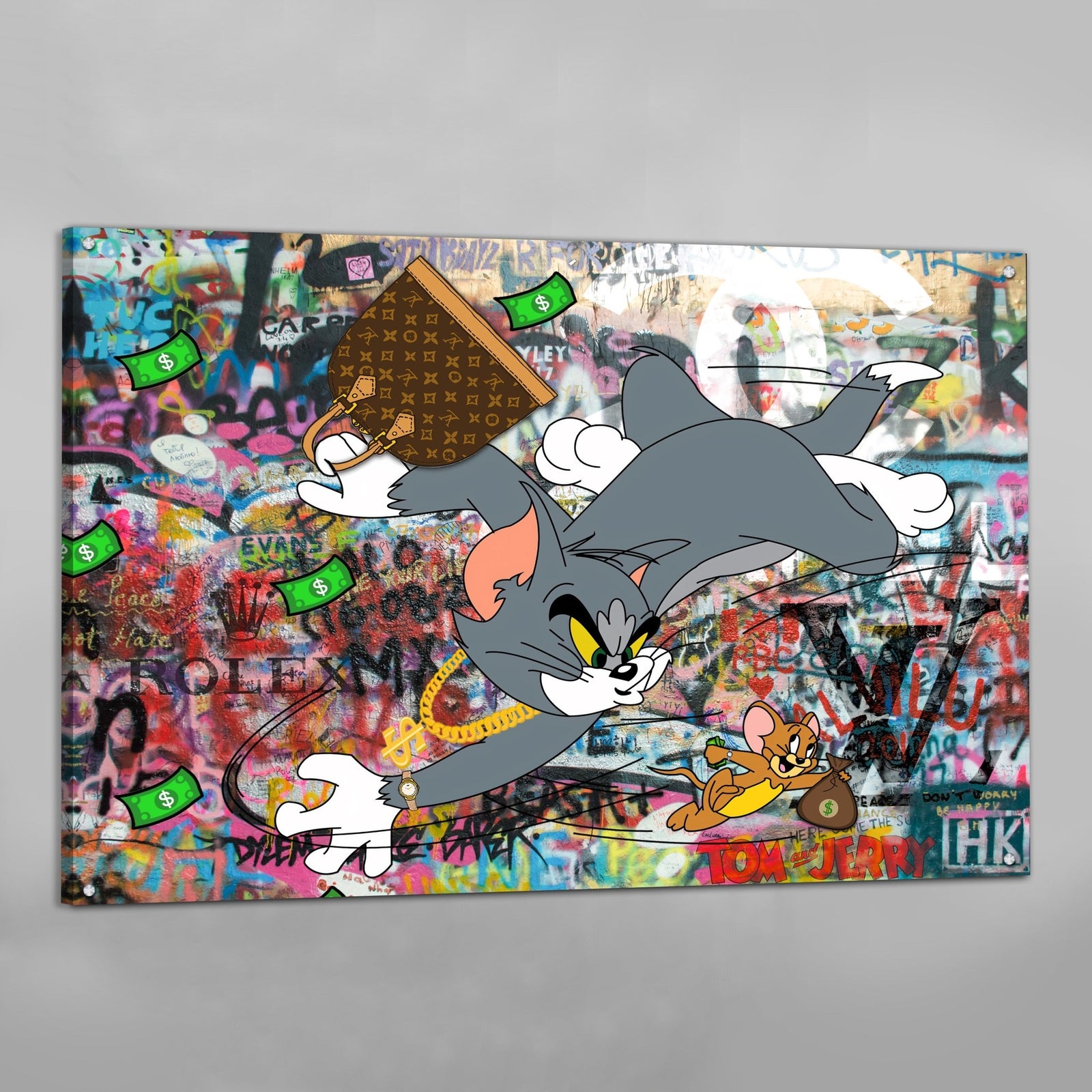 Tableau Street Art Tom et Jerry - The Art Avenue