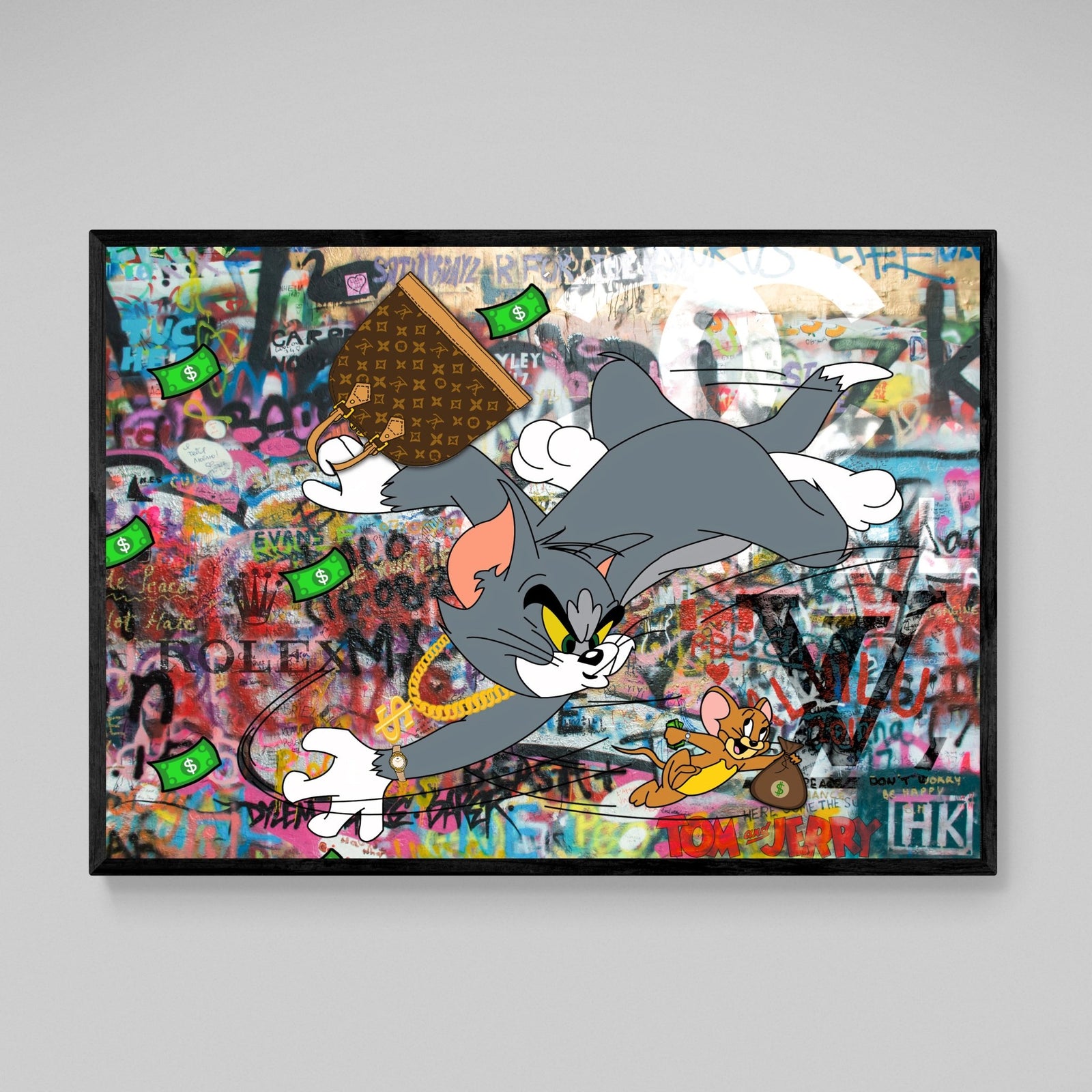 Tableau Street Art Tom et Jerry - The Art Avenue