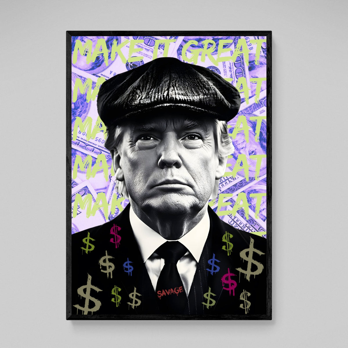 Tableau Street Art Trump - The Art Avenue