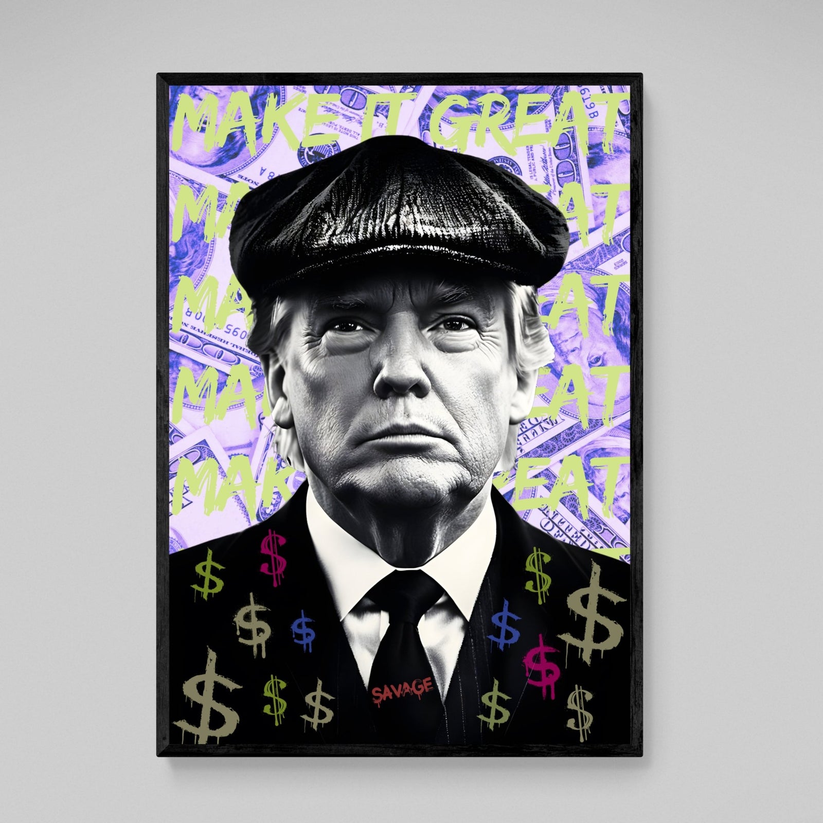 Tableau Street Art Trump - The Art Avenue