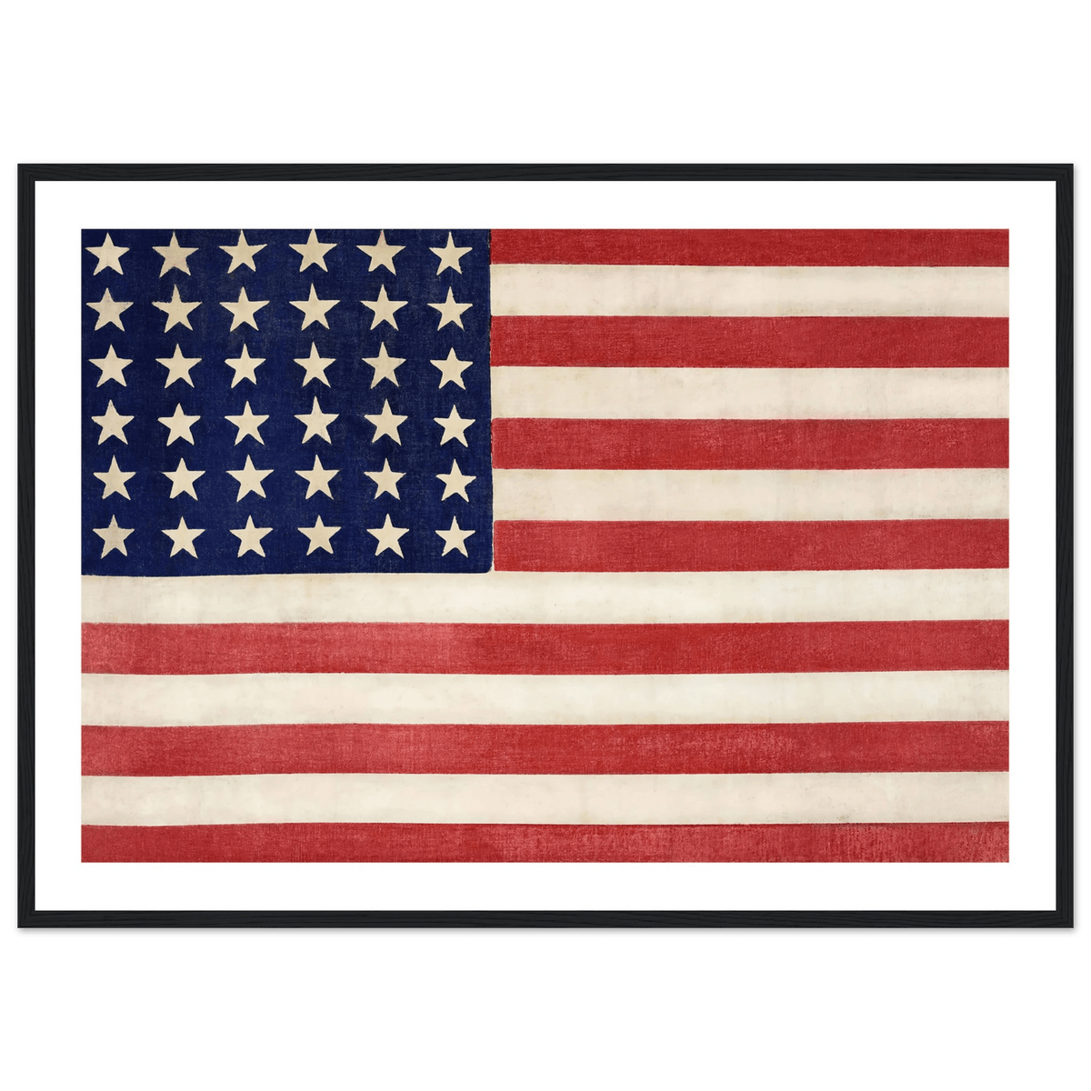 Tableau Style Industriel Drapeau Américain - The Art Avenue