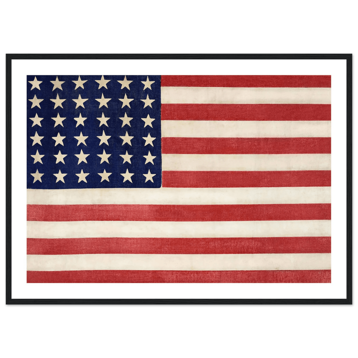 Tableau Style Industriel Drapeau Américain - The Art Avenue