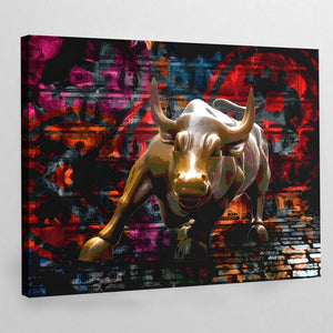 Tableau Taureau Bitcoin - The Art Avenue