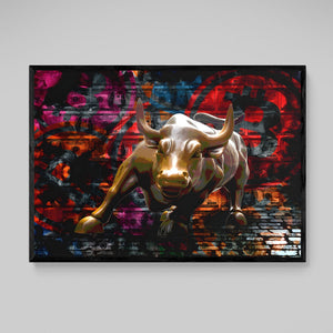 Tableau Taureau Bitcoin - The Art Avenue