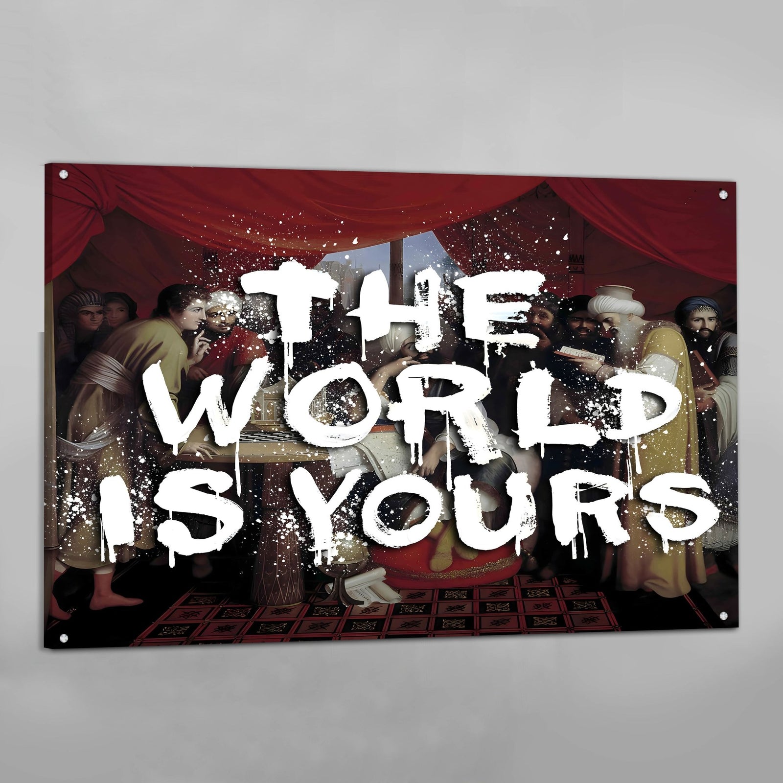 Tableau The World Is Yours Vintage - The Art Avenue