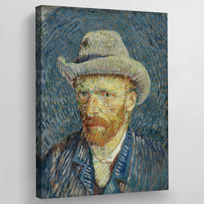 Tableau Van Gogh Autoportrait Au Chapeau De Feutre Gris - The Art Avenue