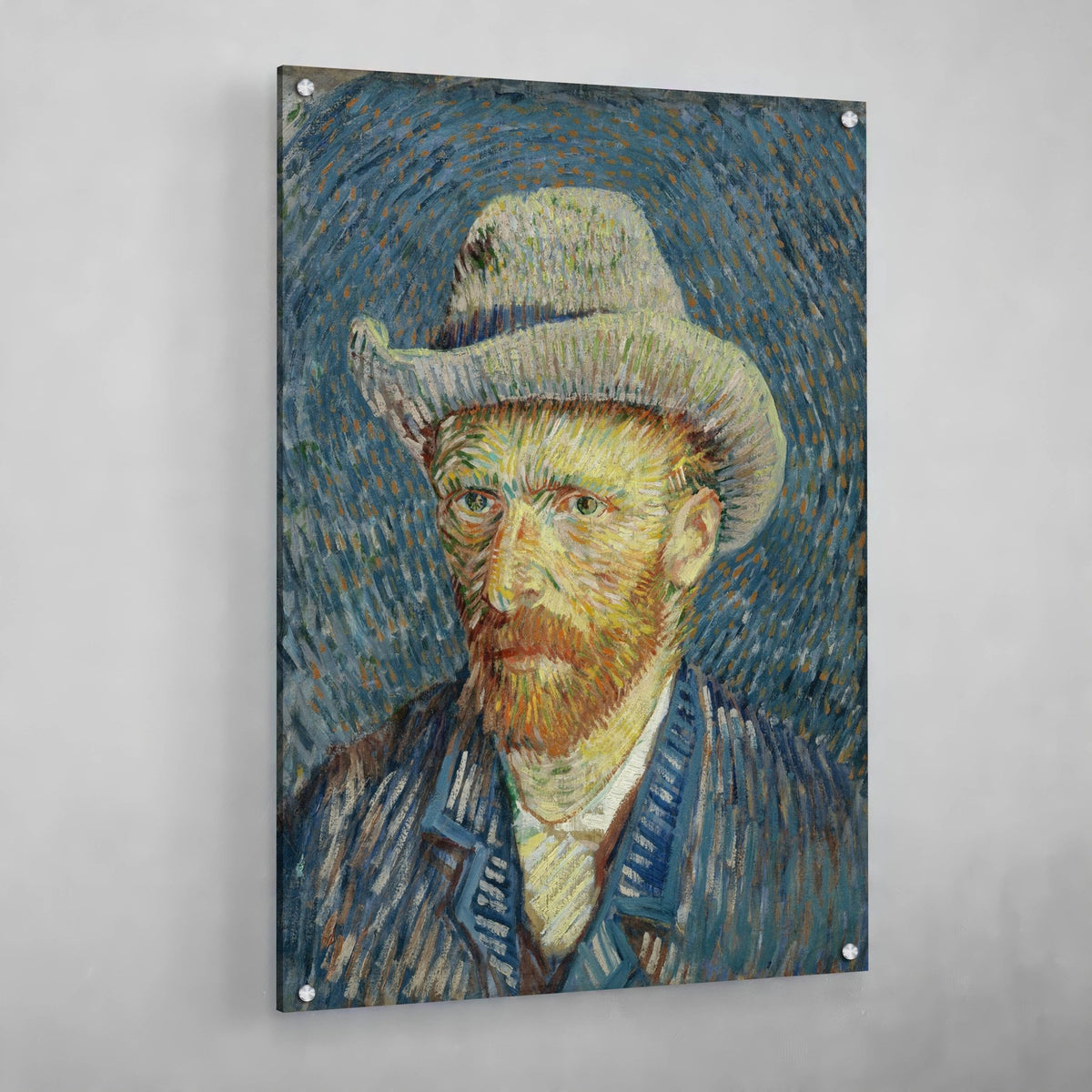 Tableau Van Gogh Autoportrait Au Chapeau De Feutre Gris - The Art Avenue