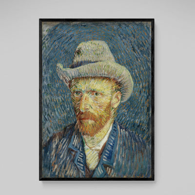 Tableau Van Gogh Autoportrait Au Chapeau De Feutre Gris - The Art Avenue