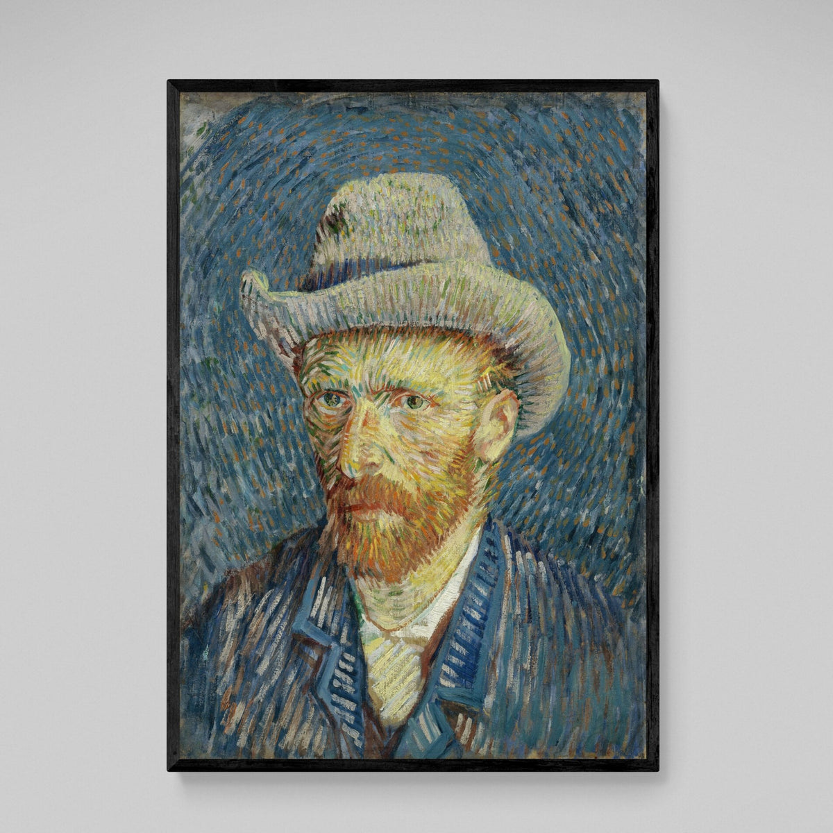 Tableau Van Gogh Autoportrait Au Chapeau De Feutre Gris - The Art Avenue