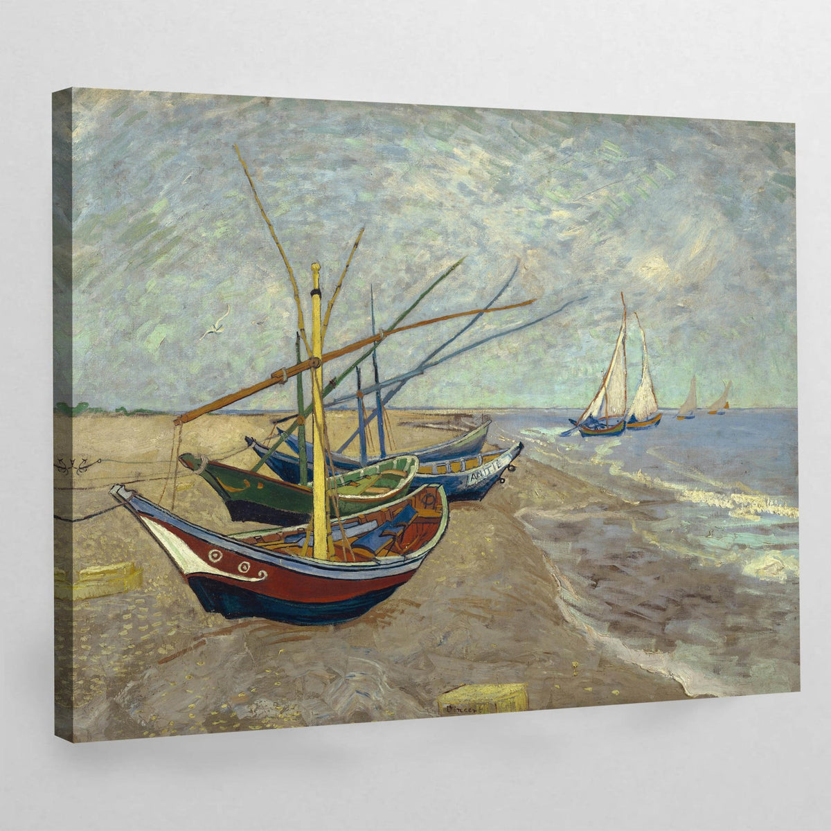 Tableau Van Gogh Bateaux De Pêche - The Art Avenue