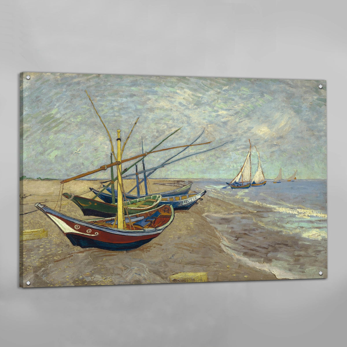 Tableau Van Gogh Bateaux De Pêche - The Art Avenue