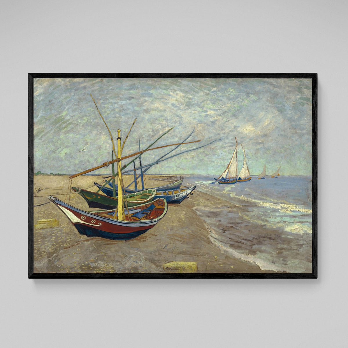 Tableau Van Gogh Bateaux De Pêche - The Art Avenue