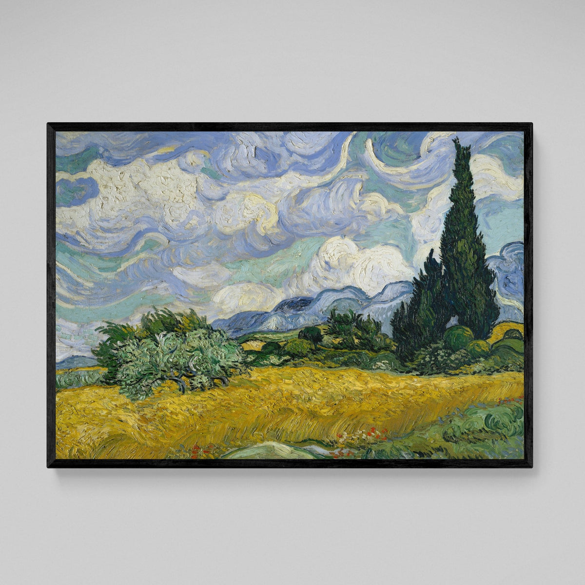 Tableau Van Gogh Champ De Blé Avec Cyprès - The Art Avenue