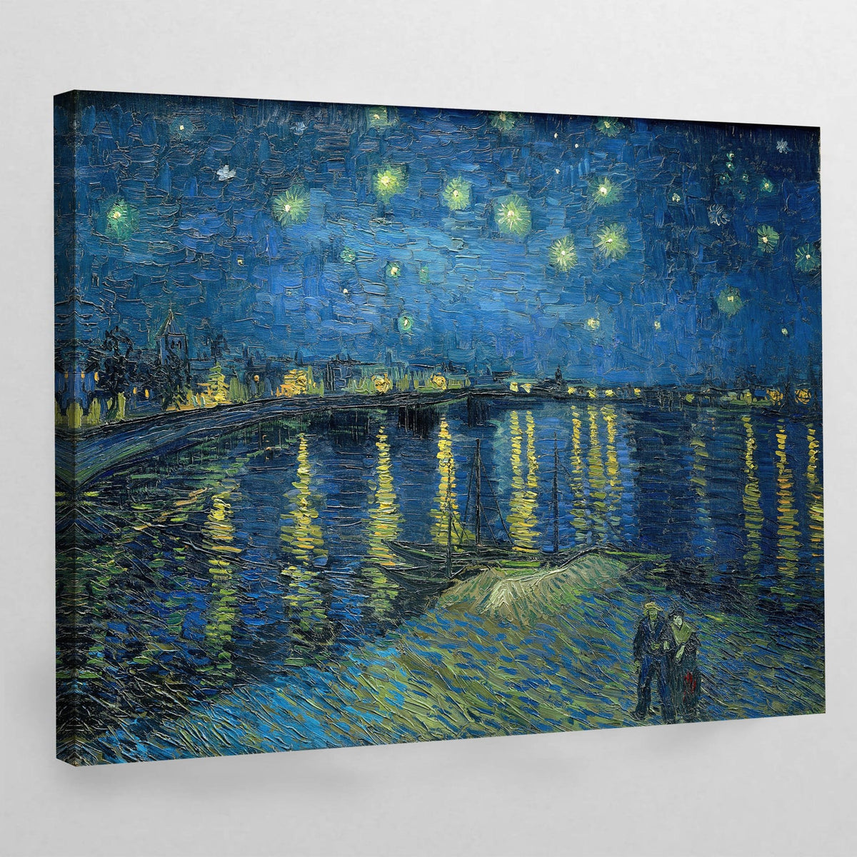 Tableau Van Gogh Nuit Étoilée Sur Le Rhône - The Art Avenue