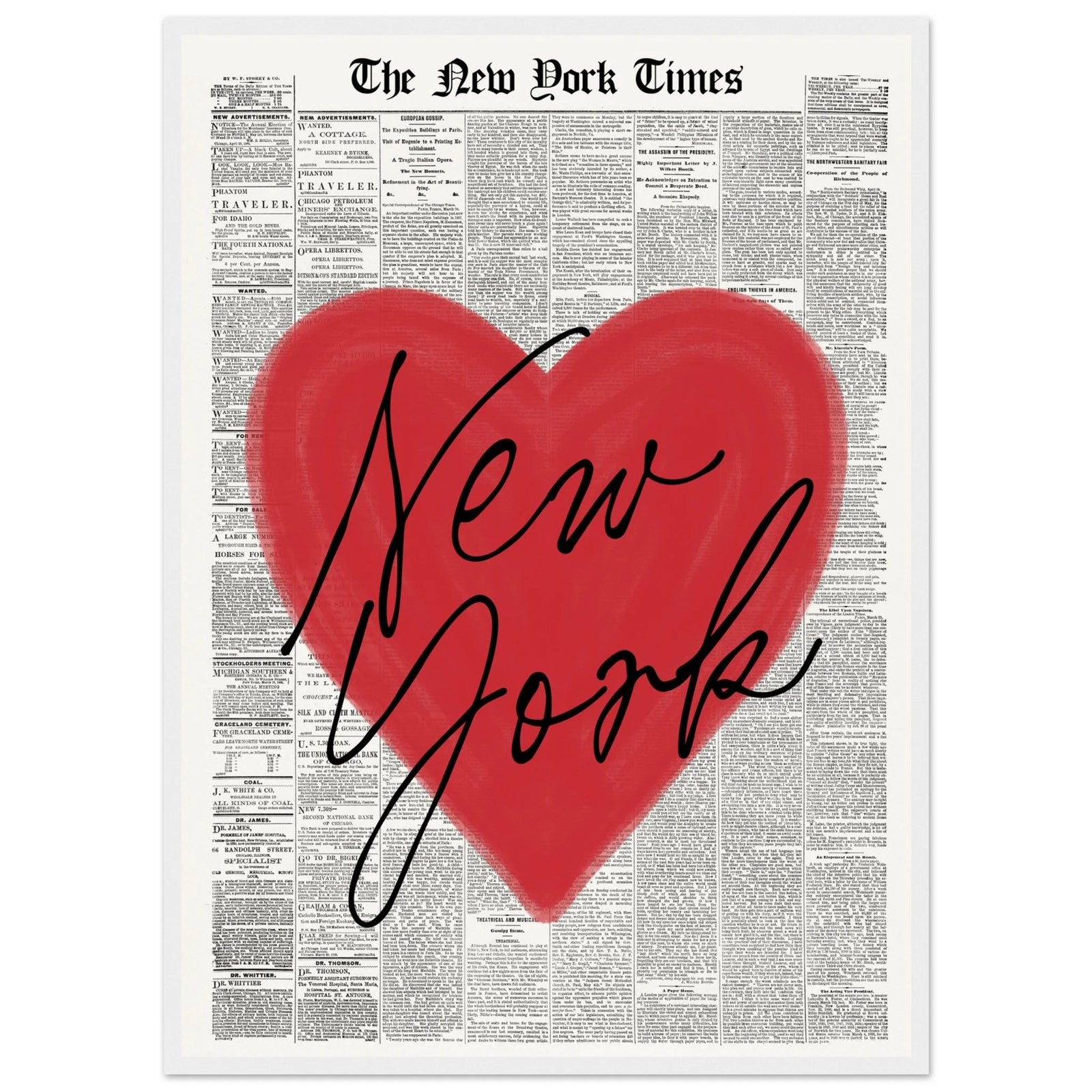 Tableau Vintage New York - The Art Avenue