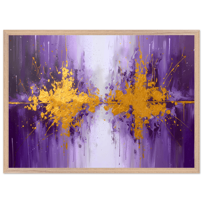 Tableau Violet Abstrait - The Art Avenue