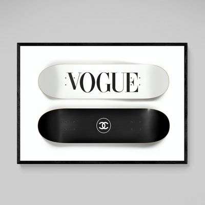 Tableau Vogue Chanel Skateboard - The Art Avenue