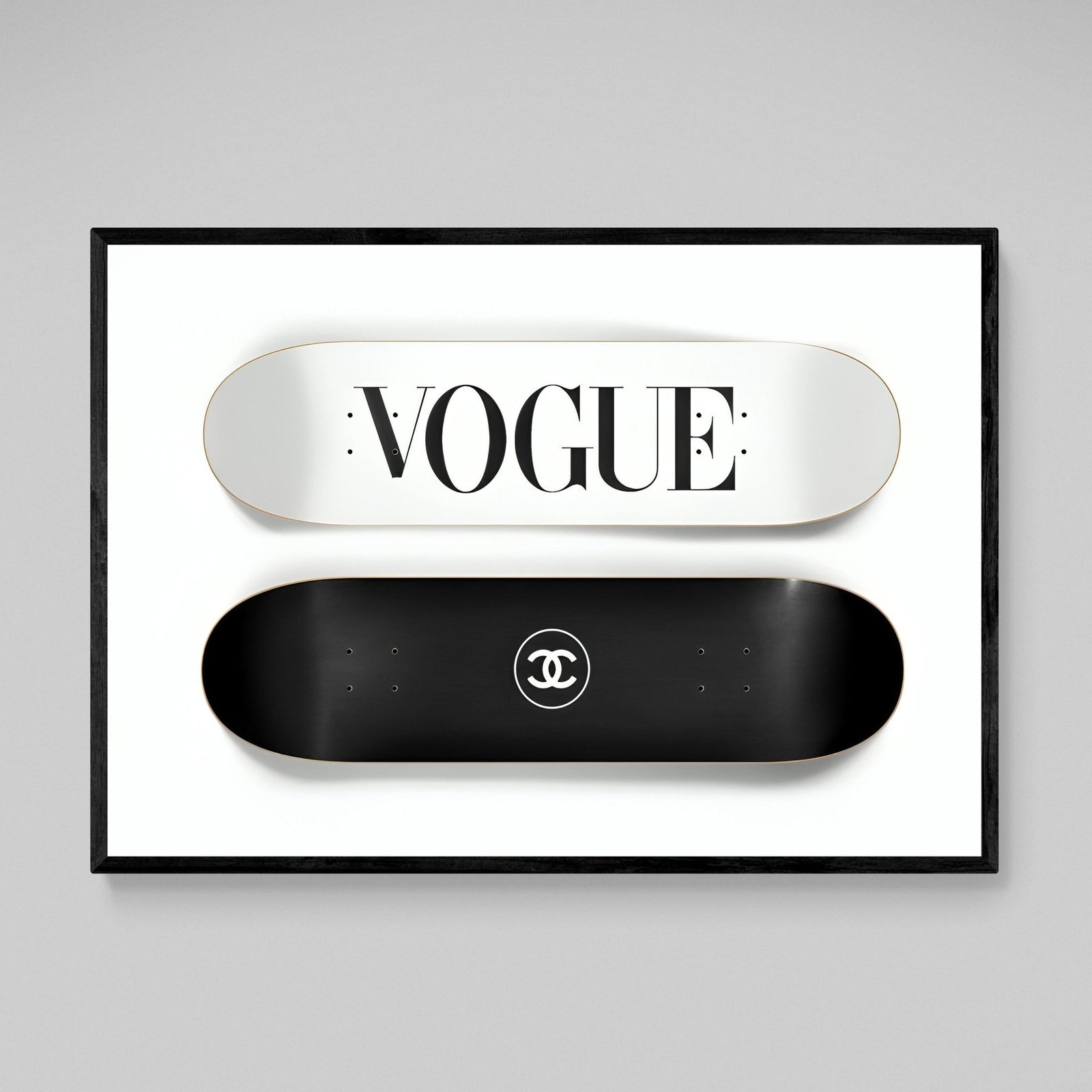 Tableau Vogue Chanel Skateboard - The Art Avenue