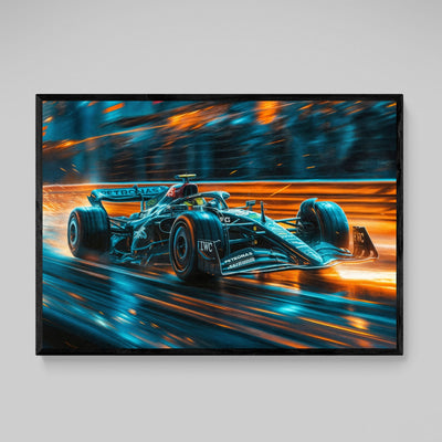 Tableau Voiture Mercedes Lewis Hamilton - The Art Avenue