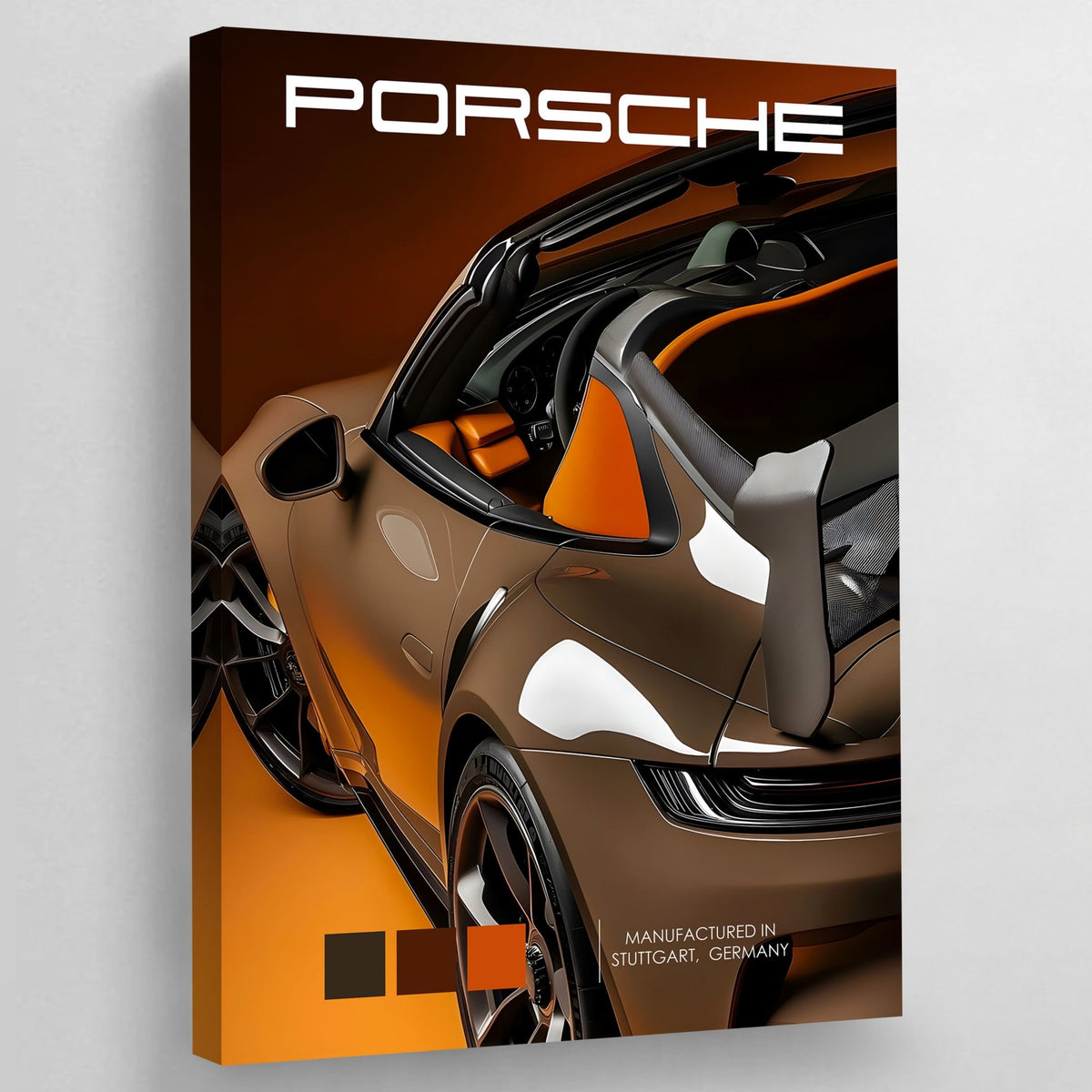 Tableau Voiture Porsche Marron - The Art Avenue