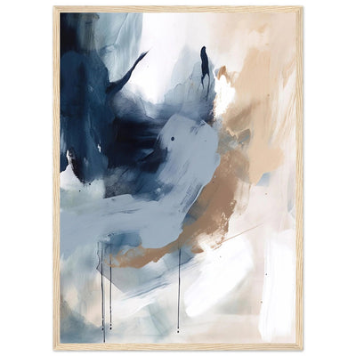 Tableau Abstrait Bleu & Beige - The Art Avenue