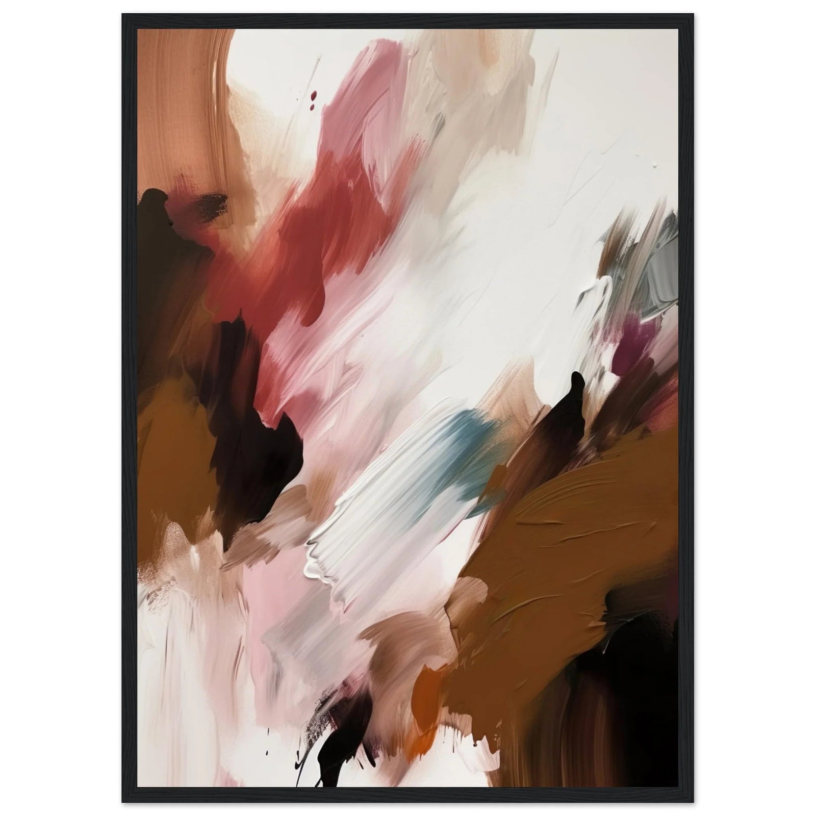 Tableau Abstrait Bordeaux Marron - The Art Avenue