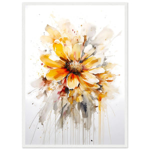 Tableau Abstrait Fleur Jaune - The Art Avenue