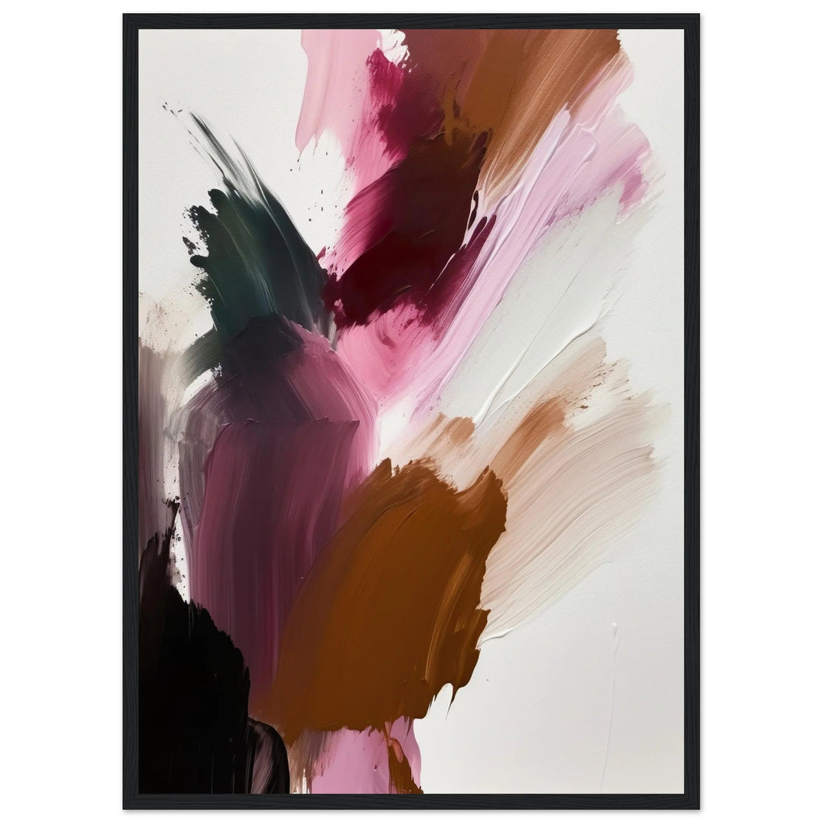 Tableau Abstrait Marron Bordeaux - The Art Avenue