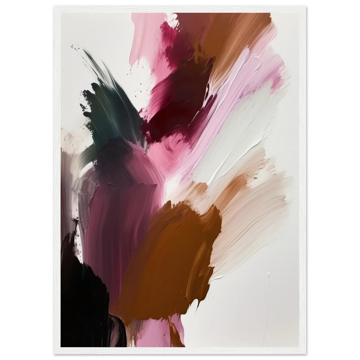 Tableau Abstrait Marron Bordeaux - The Art Avenue