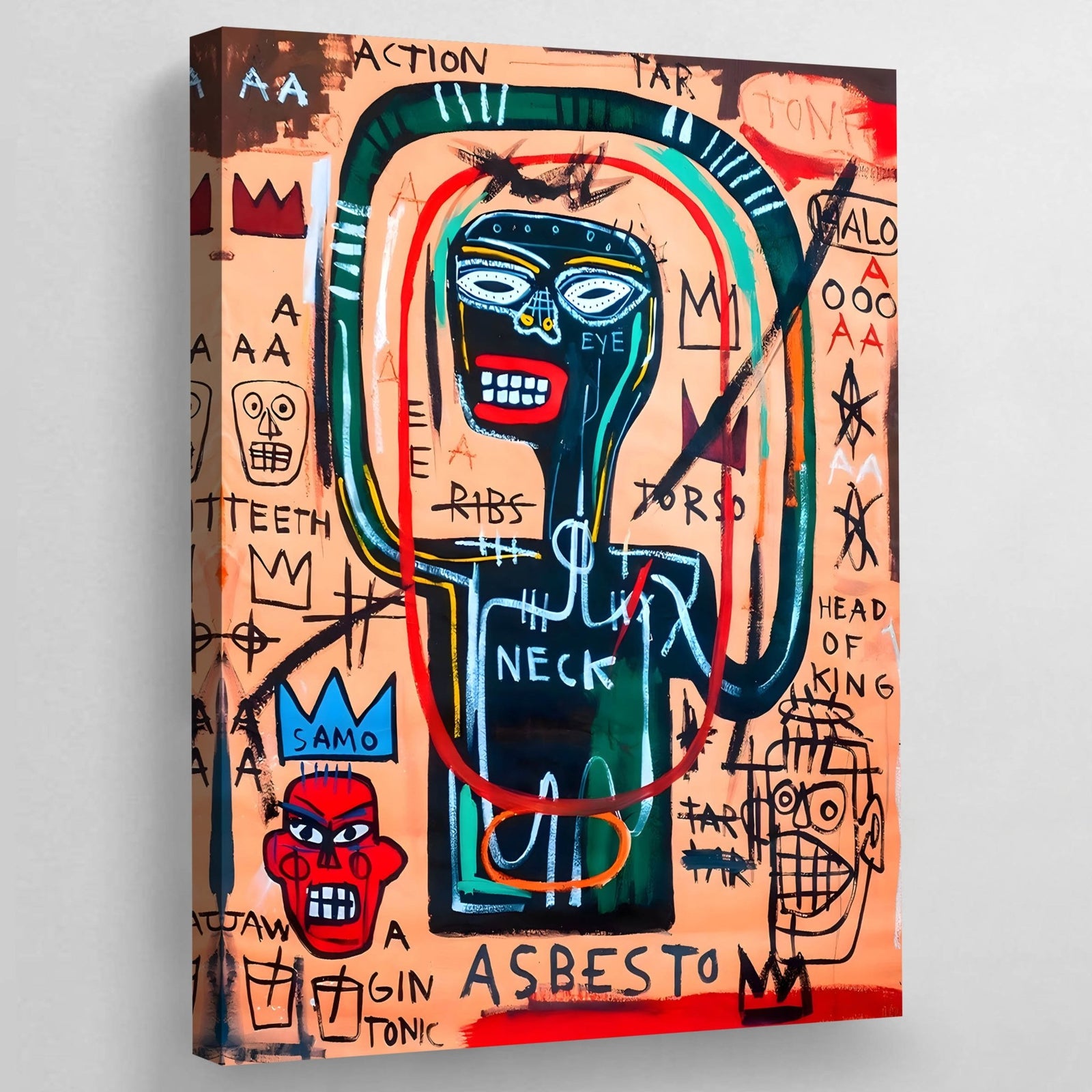 Tableau Africain Basquiat - The Art Avenue